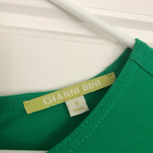 Gianni Bini Lawn Green Skater Dress with Pockets - Picture 4 of 6